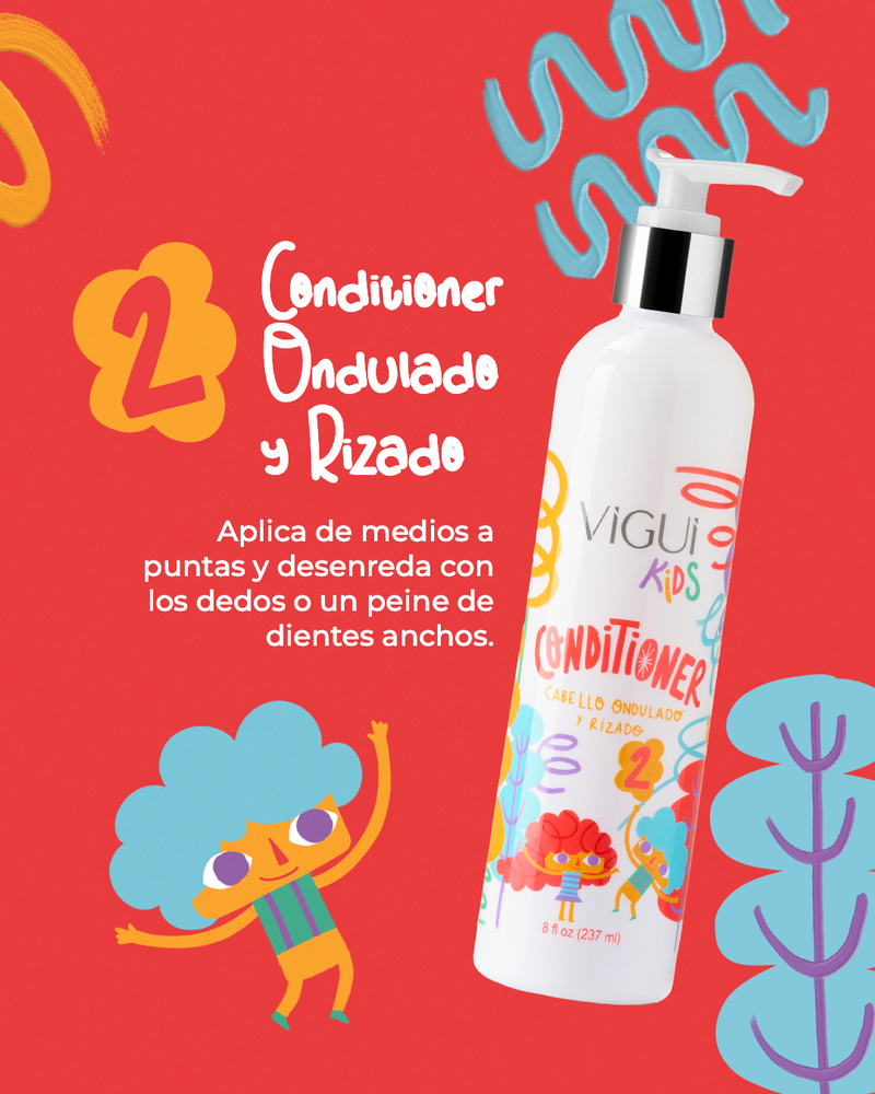 Línea VIGUI KIDS - Cabello Ondulado & rizado (a partir de los 6 meses de edad)